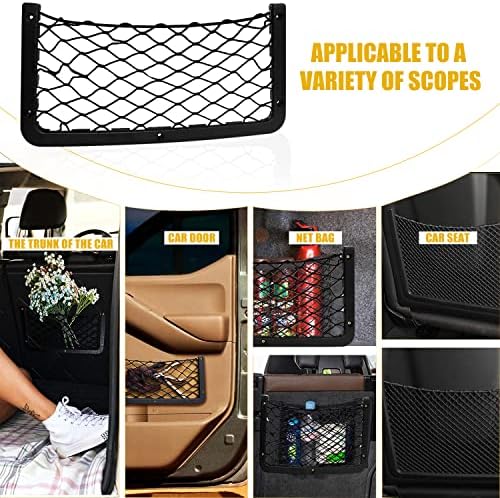 Filet de Rangement Camping Car Filet Coffre Voiture 4 Pièces Filets de ...