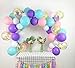Unicorn Balloons Arch & Garland Kit, 70 Pack 12 Inch 5 Inch White Light Purple Pink Aqua Blue Mint Green Latex Balloons Gold Confetti Balloon Strip Set for Baby Shower Unicorn Party Supplies Birthday Decorations