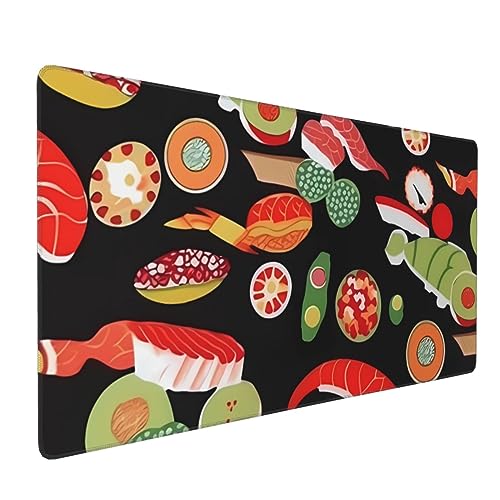 Grand tapis de souris de jeu antidérapant pour éviter les glissements sushi