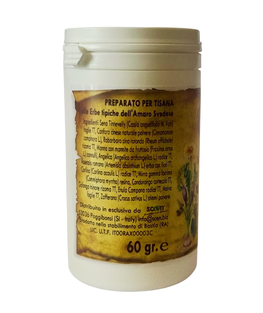 SCEN Tisana alle Erbe dell'Amaro Svedese, Ricetta Maria Treben, 60 g (3)