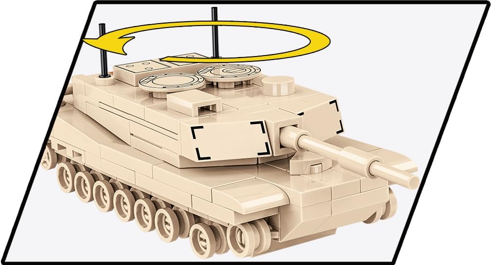 COBI Armed Forces Abrams M1A2 Tank Building Set, 174 Pieces