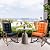 Patio Seat Cushions Set of 1, Indoor Outdoor Furniture Cushions Soft Thickened, Tufted Rocking Chair Cushion Pad with Ties for Home Patio Use, Orange, 17x17in&17x21in