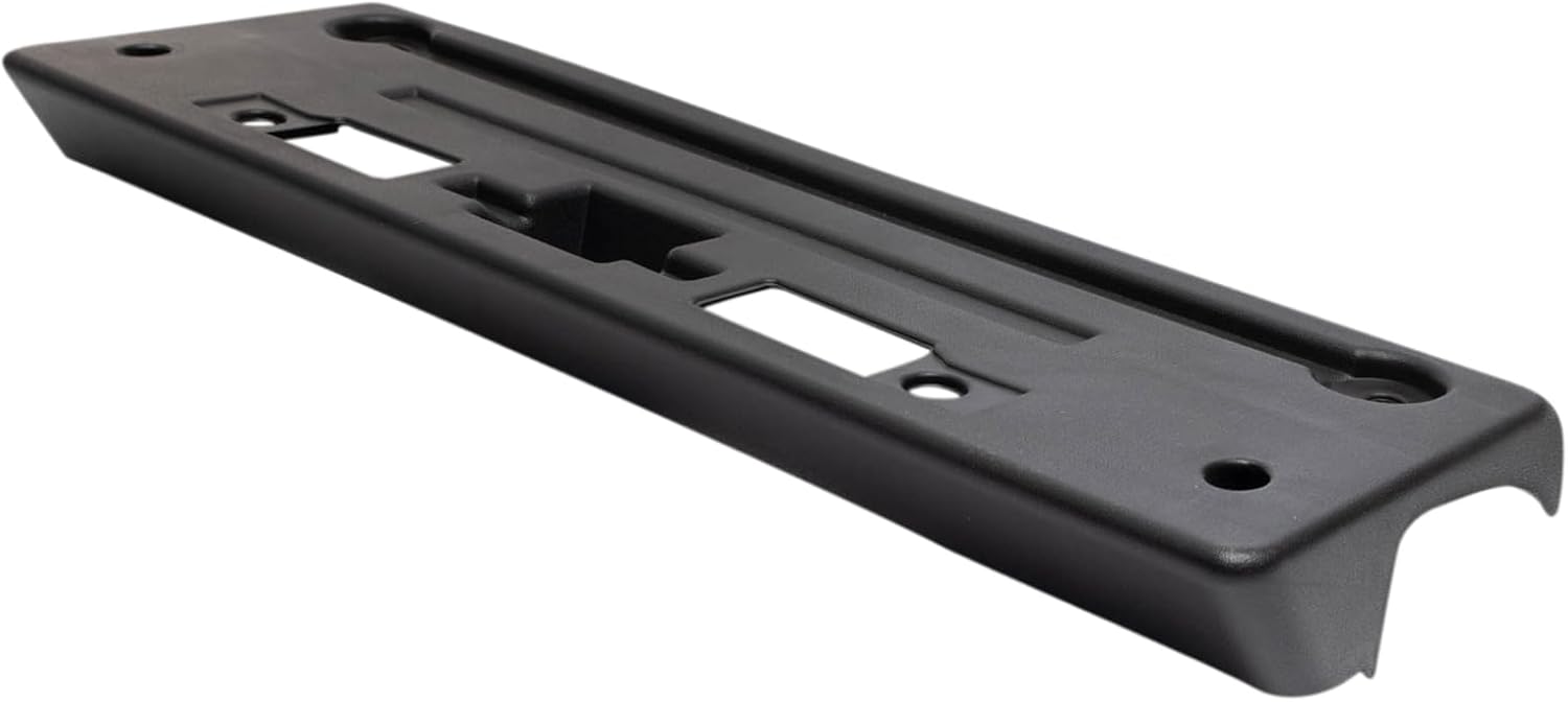 TRQ Front License Plate Bracket Black Compatible with 2018-2023 Infiniti QX80 IN1068112