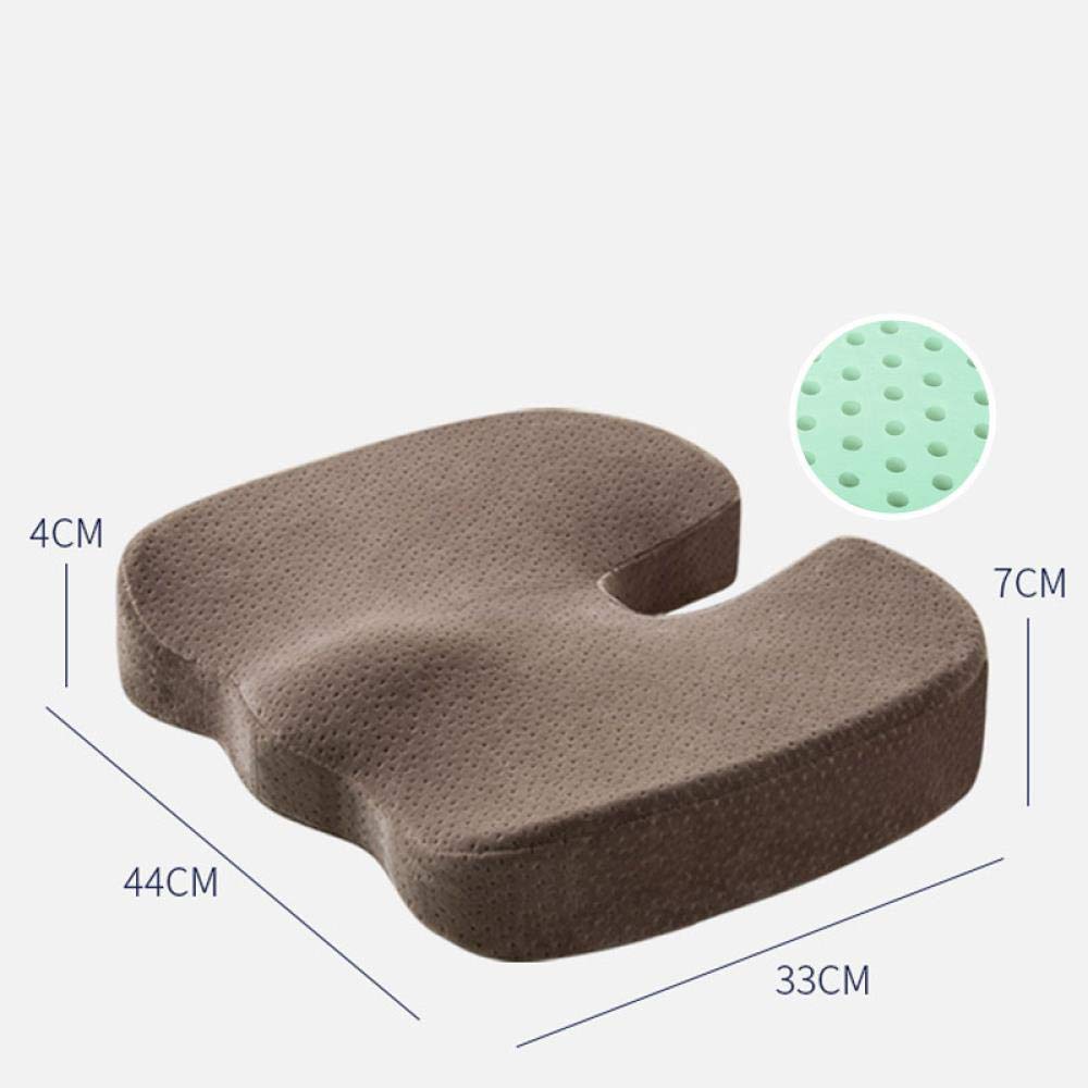 Bobsper Latex cushion office chair buttock cushion pregnant women hemorrhoids cushion summer breathable chair cushion, Coffee-anion latex
