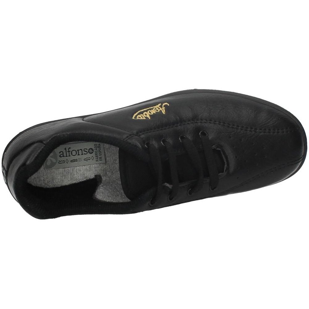 Scarpe sport molto confortevole zeppa Alfonso nero