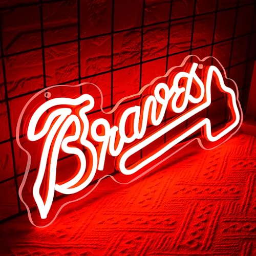 Image of Baseball Neon Sign for Wall Decor Sport Team LED Neon Light for Man Cave | Cool Wall Ornament For Dormitory, Bar, Club, Wonderful Birthday Gift For Baseball And Sports Fans