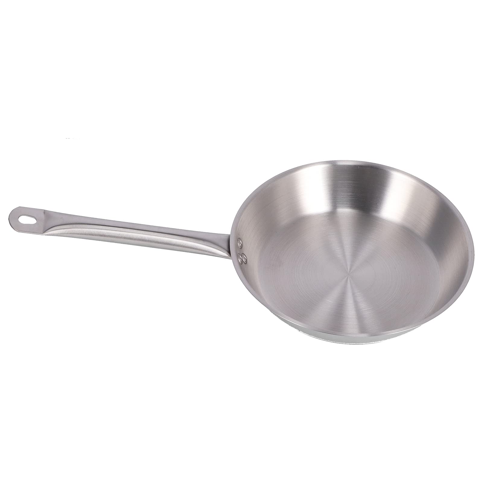 Poêle en acier inoxydable 304 durable avec bord rond compatible induction