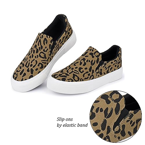 Image of JENN ARDOR Womens Slip On Sneakers Perforated /Quilted Casual Shoes Fashion Walking Flats