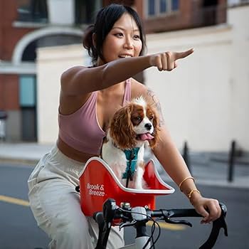 Amazon | UXPET Brook& Breeze 犬用自転車バスケット ペット用