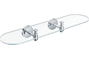 Moen Iso Collection DN0790CH Iso Inspirations Vanity Glass Shelf in Chrome