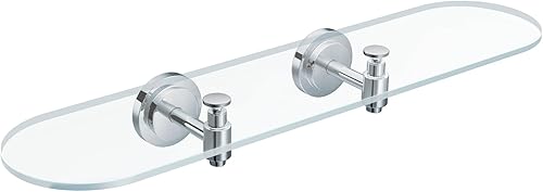 Moen DN0790CH Iso Inspirations - Estantería de cristal para tocador, cromada