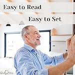 Verona Edel Holz Pendel Wanduhr mit Glas Front – Schöne und dekorative Uhr mit mittelgroß braun Finish und Glas vorne – 69,2 x 28,6 x 12,1 cm – Quarzuhrwerk, batteriebetrieben & leise – Bild 5