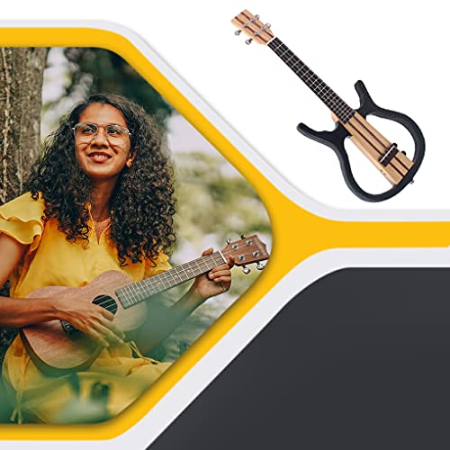 lmoikesz Ukulélé électronique Rechargeable 4 Cordes Guitare en Bois Double Sortie Audio - Les Beatles, Paul McCartney, John Lennon, RIngo Starr, George Harrison lmoikesz Ukulélé électronique Rechargeable 4 Cordes Guitare en Bois Double Sortie Audio – Image 7