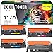 Produktbild (Kein Chip) Cool Toner Kompatibel für HP 117A Tonerkartusche Ersatz für HP Color Laser MFP 178nwg 179fwg 179fnw 178nw Toner, HP Color Laser 150a 150nw Toner, W2070A W2071A W2072A W2073A, 4 Packs