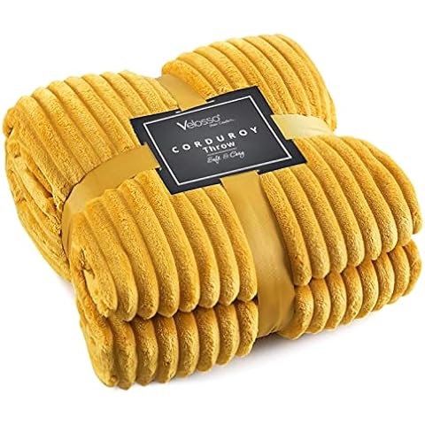 Velosso Chunky Ribbed Faux Fur Throwover Cover