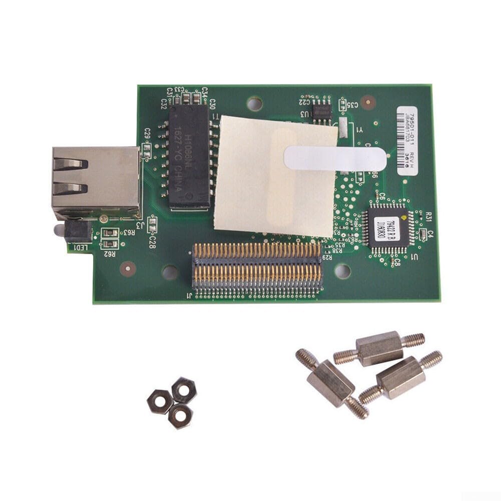 Scheda di rete per stampanti di etichette Zebra ZM400 ZM600 - Server di stampa interno 79823/79501-011 - Parte di ricambio per scheda PCB con connettività Ethernet integrata