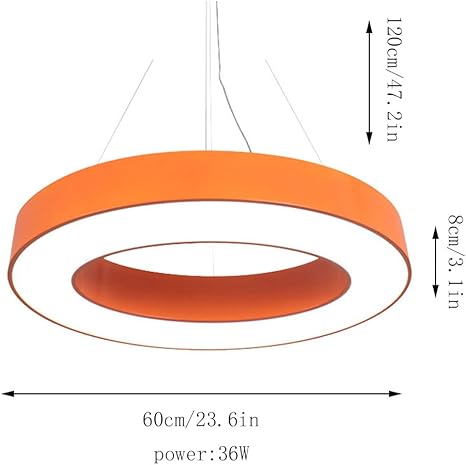CHUNGYANG CHUNGYANG Led Kinderkamer Plafond Kroonluchter Moderne Minimalistische Hanglampen Armatuur 6000K Wit Licht plafond En Hangende Draad Dual-purpose Lamp Kleurrijke Ronde Gezellige Hangende photo 2