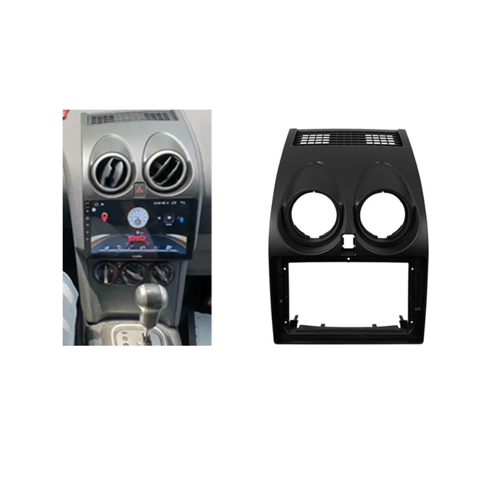 2-Din-Autoradio-Rahmen Für NISSAN Für Qashqai 2008-2014 Änderung Zubehör 9 Zoll Auto Audio Dash Trim Rahmen Facia Panel Radio Player Bildschirm 2 Din