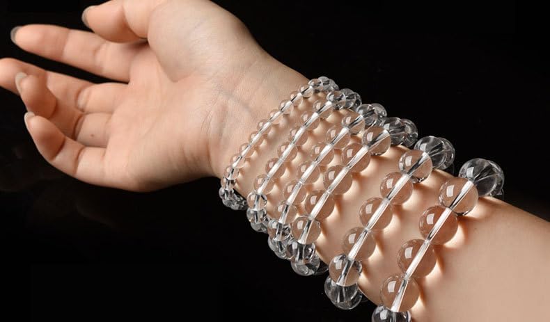 Natural Stone Genuine Stones DIY Clear Quartz Crystals Round Beads 8mm 100pcs Beading Loose Gemstone Hole Size 1mm Charm Smooth Beads for Bracelets Necklaces Earrings (Clear Quartz Crystals 8mm) - Image 8