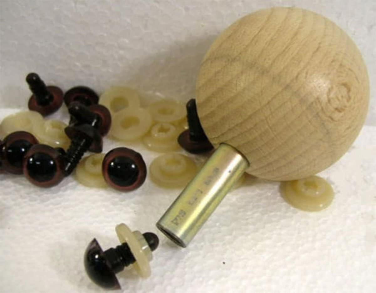 Craft Sewing Insertion Tool for Safety Eyes of Plastic & Metal Safety Washer (Mixed)