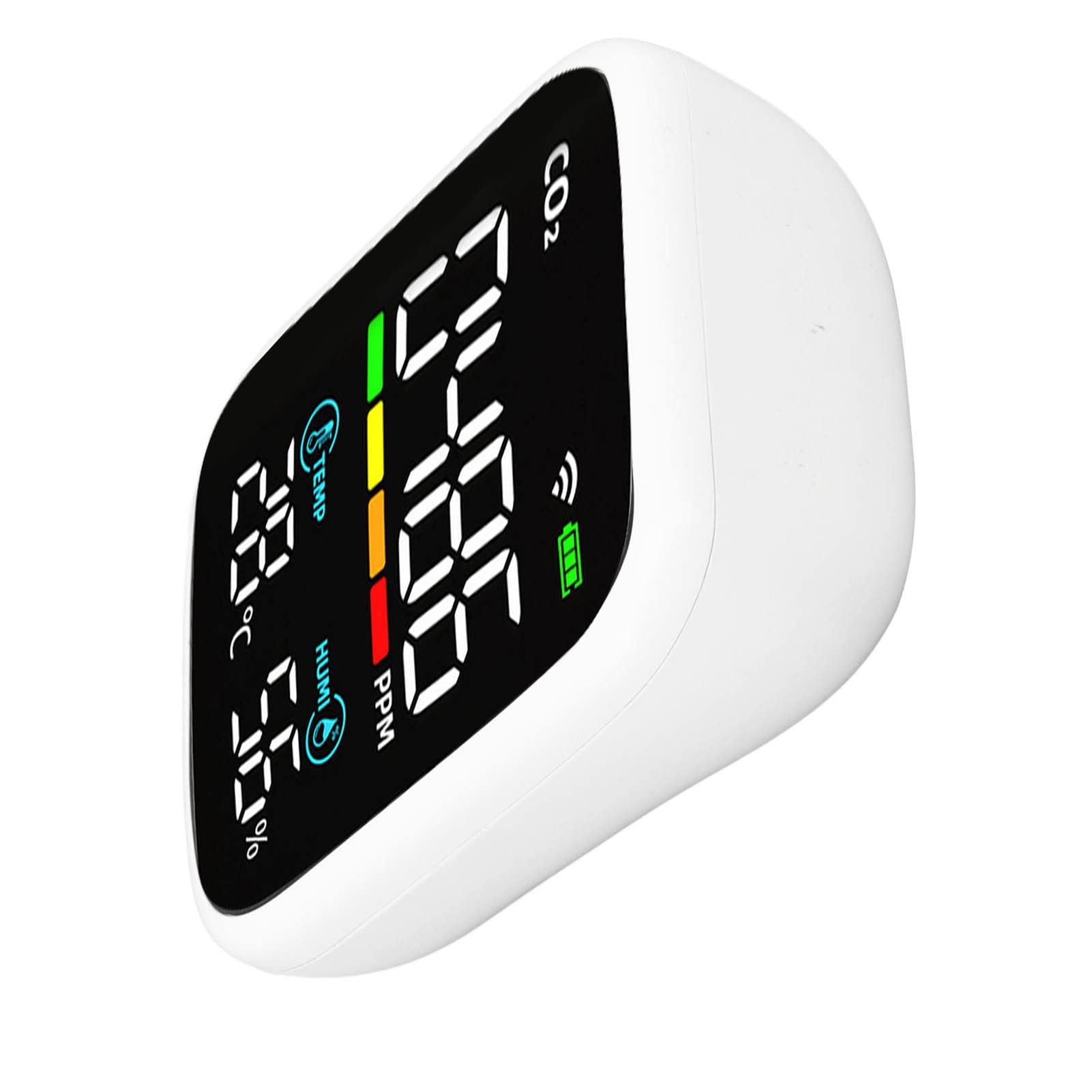 Monitor della qualità Dell'aria Rilevatore Multifunzionale 8 in 1 di Anidride Carbonica e PM2.5 per Casa e Ufficio Materiale ABS