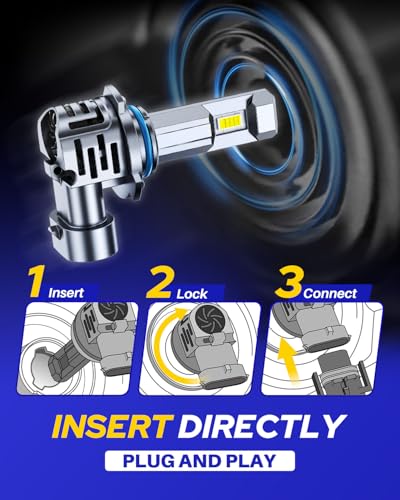 Image of AUTOONE 2026 Upgraded 9005 9006 HB3 HB4 Fog Bulbs, 1000% Bright 100000 Lumens