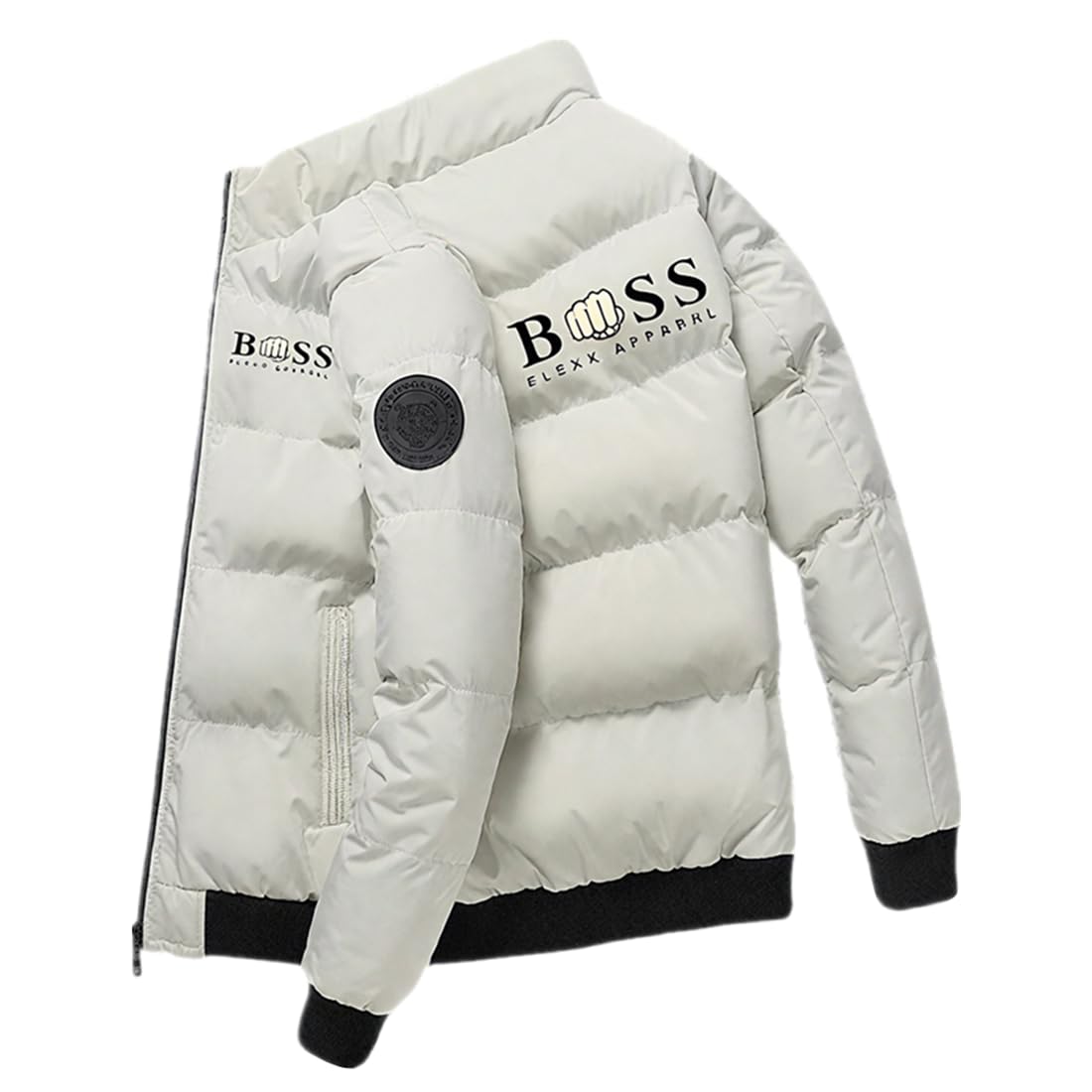 Parka Invernale Uomo Antipioggia E Antivento - Giacca Pesante Con Logo Bss, Calda E Pratica Per Esterni