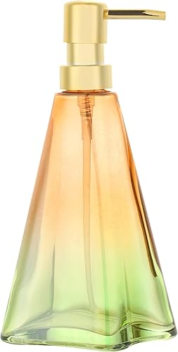 Miniatura 10 de Dispensador de jabón con bomba, dispensador de jabón líquido recargable para encimera de baño, fregadero de cocina (azul) Azul,Verde azulado,Verde