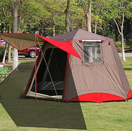 Carpa automática para 3-4 personas con porche y doble capa miniatura 2