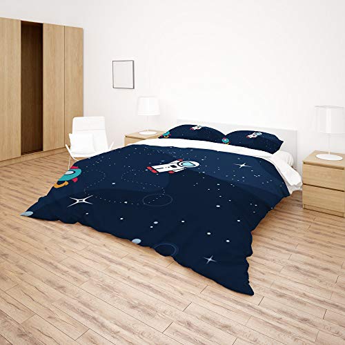 Parure de lit astronaute en microfibre durable d'une douceur absolue - 5