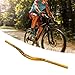 NDNCZDHC Aluminium Alloy Extra Long Handle Bar, Non Slip Handlebar Riser, 31.8x720mm Bike Handlebars for Mountain Bikes Trail Bikes (Yellow)
