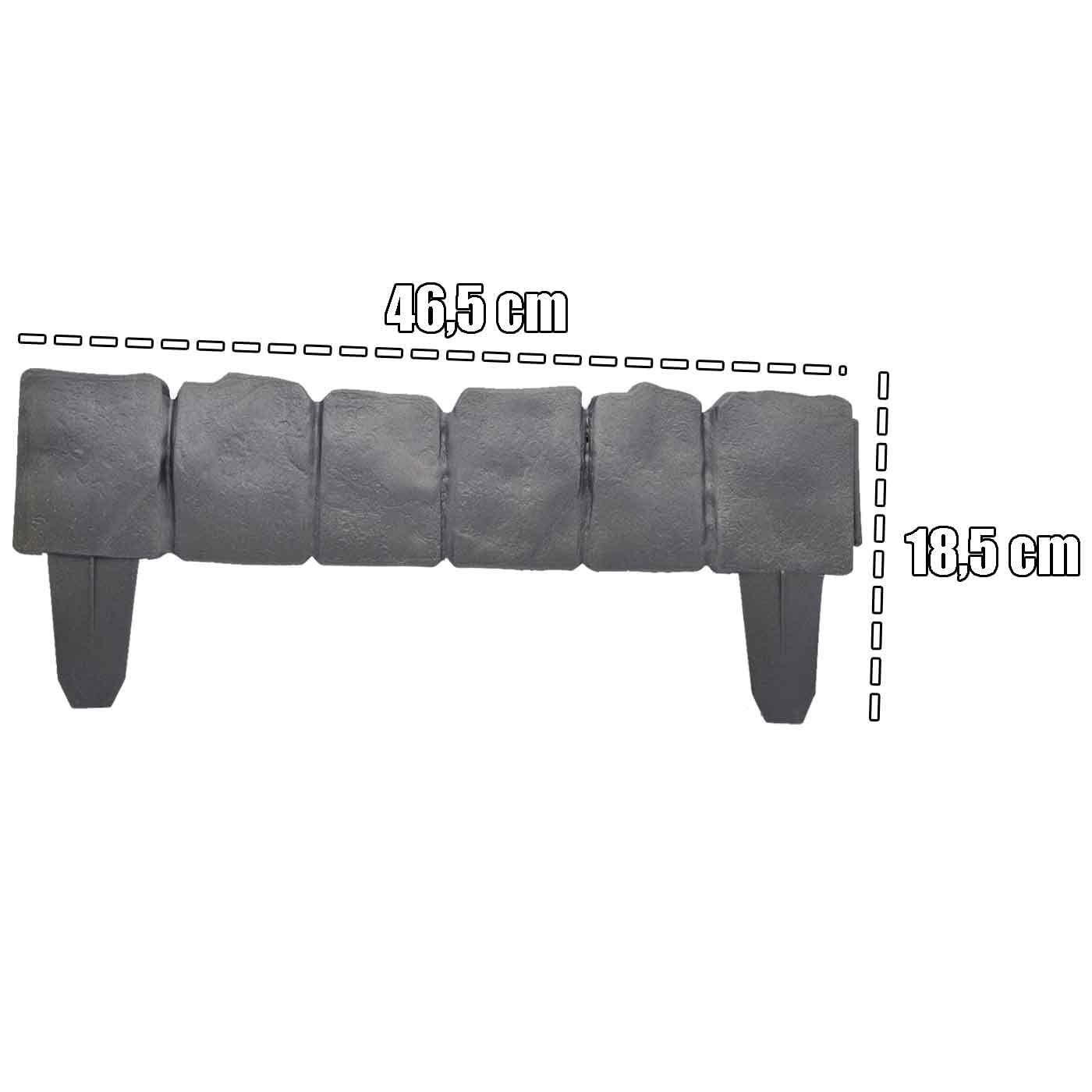 Set di 12 recinzioni da giardino in plastica bianca, PP, per bordure di giardini e aiuole, 60 x 20 cm | Leroy Merlin