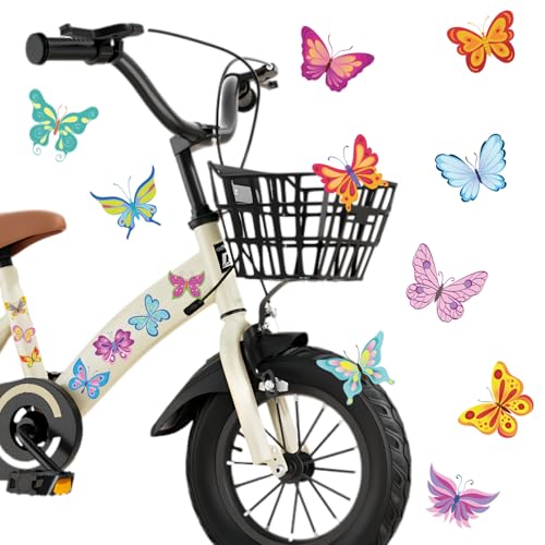 6 Pièces Autocollants 75 Papillons,Haute Visibilité,Autocollants D'avertissement pour Casque de Sécurité,Autocollants pour Vélo et Casques Casque...