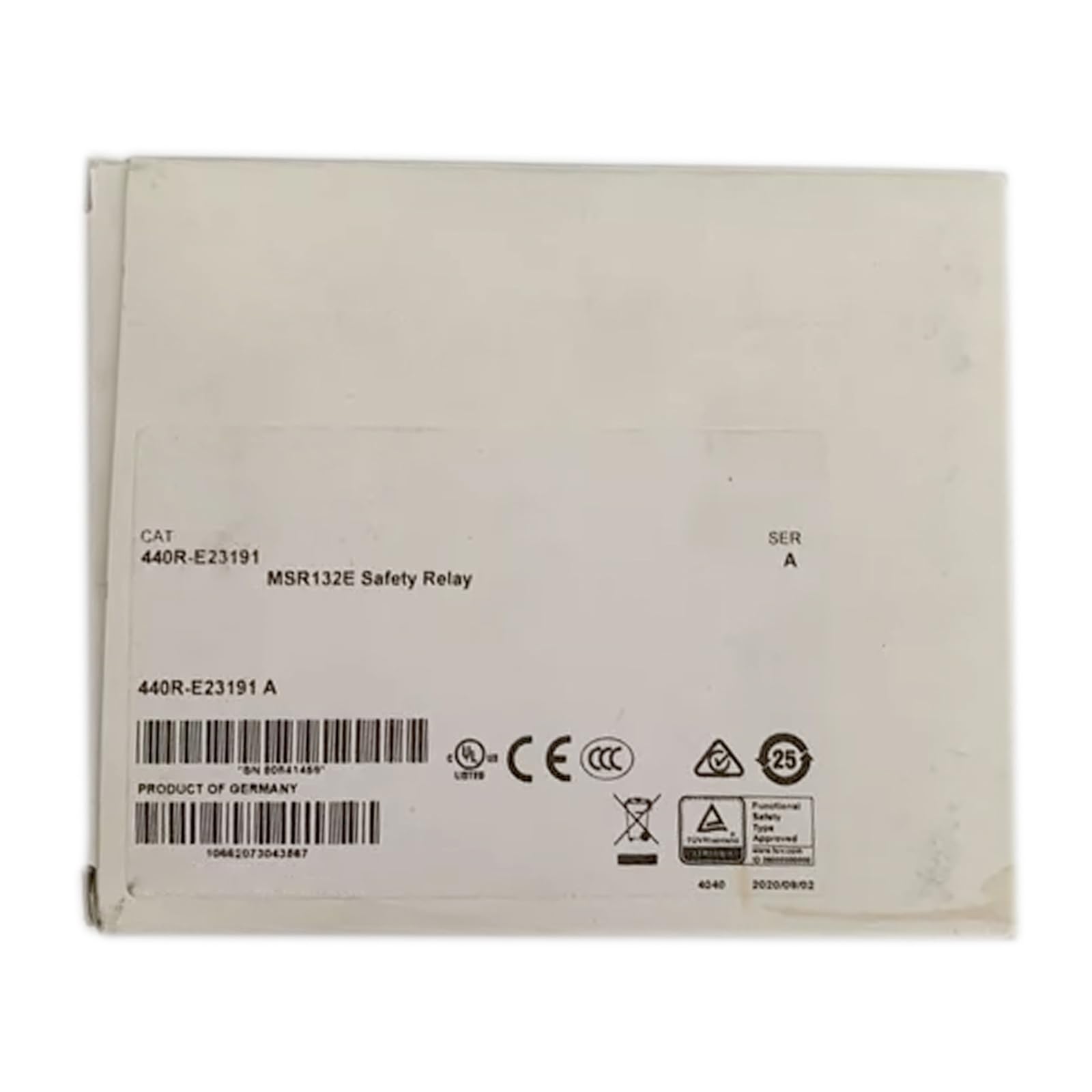 Relais de sécurité 440R-E23191 pour sécuriser armoire électrique 24V