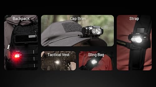 Miniatura 7 de Nitecore HA11 Faro AA ultraligero de doble haz - 240 lúmenes