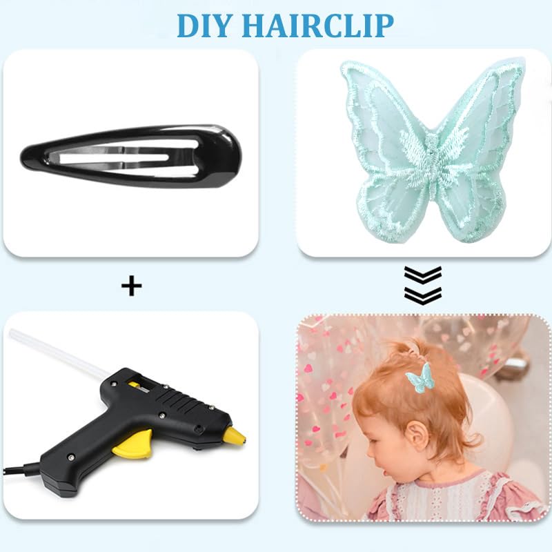 12 Piezas De Adornos De Mariposa En Organza Y Encaje - Para Coser En Vestidos, Bodas Y Manualidades