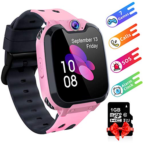 Moweallarge Kids Smartwatch with Music Player [Including 1GB SD Card] 1.54" HD Touch