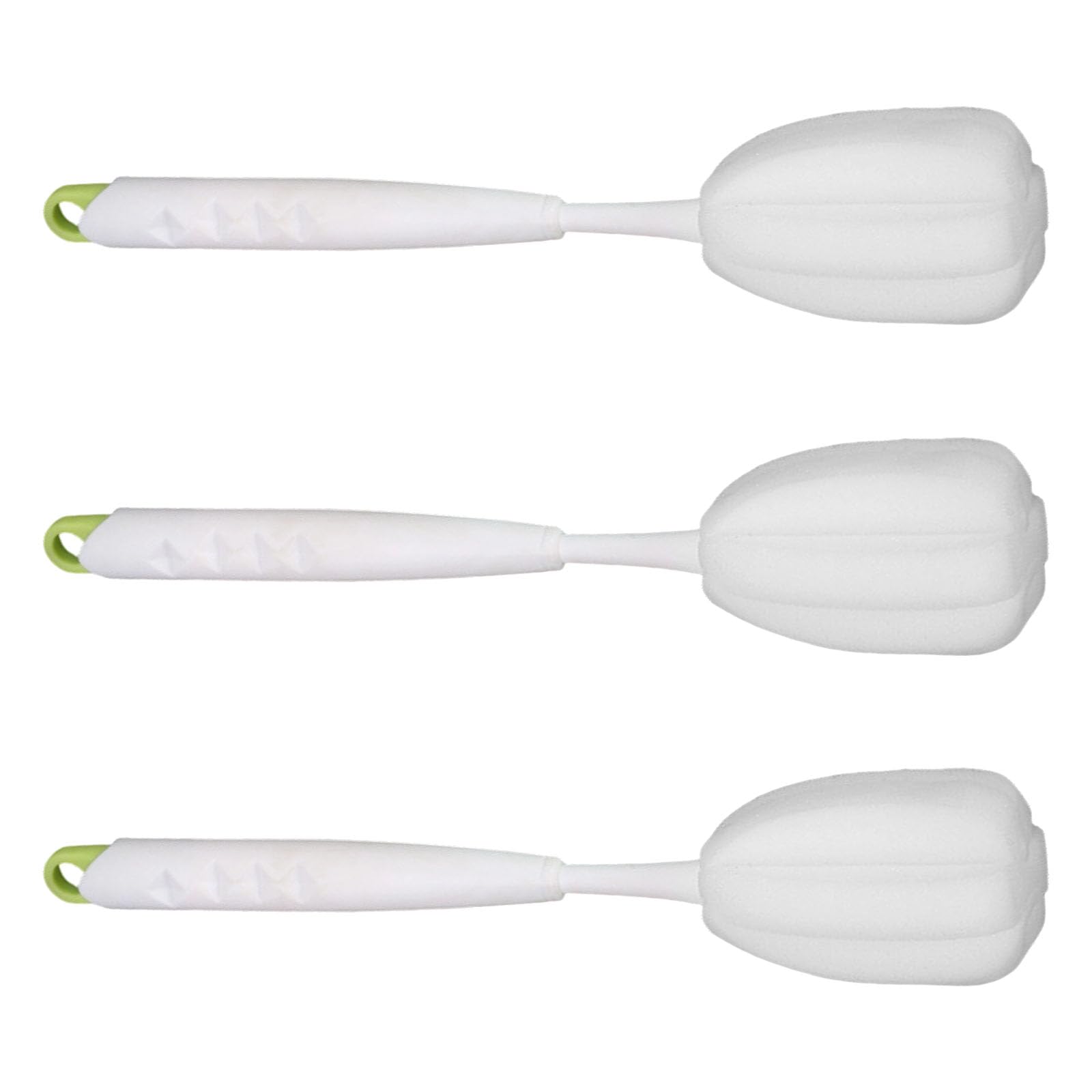 Ergonomic Handle Sponge Brush Cleaning Tool for Deeply Cleaning Glassware and Baby Milk Bottles Easy to Use Cleaner Sponge Brush