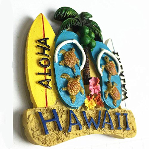 Imán Decorativo 3D Map Hawaii USA miniatura 2