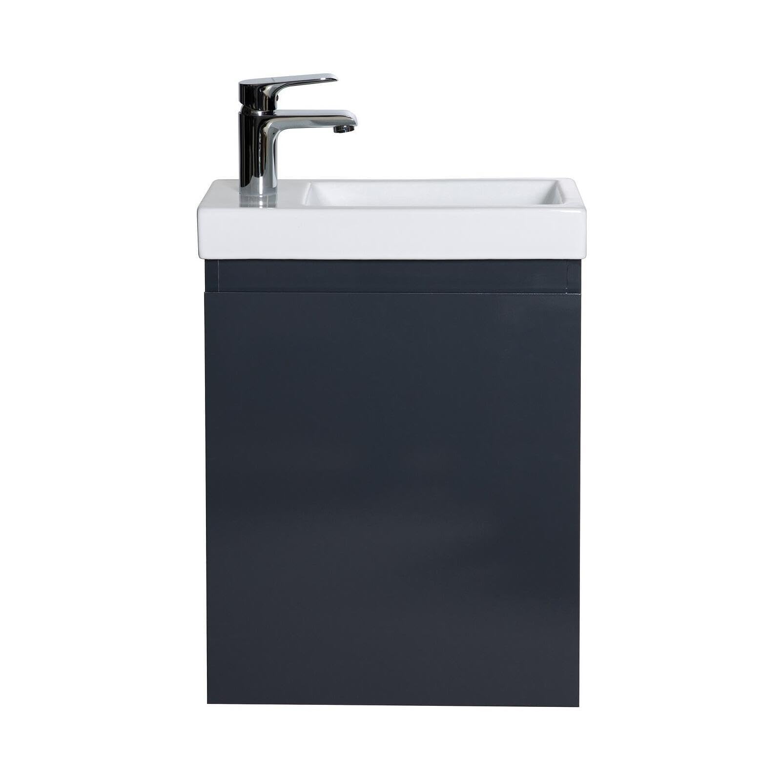 Mueble lavamanos L41 x H53 Gris Lisa