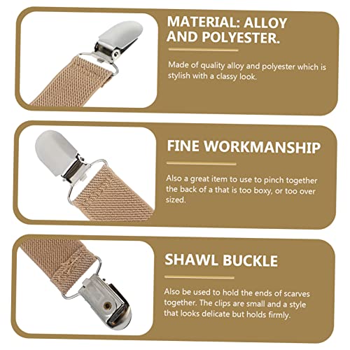 Boucle pour foulard en alliage chic : lot de 5 clips cardigan durables - 2