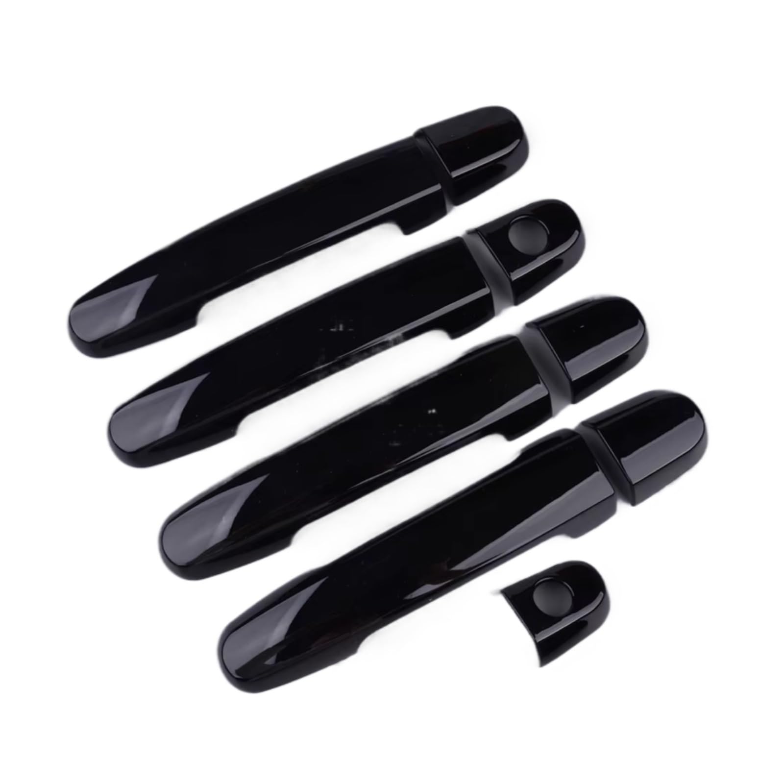 DSPOLIMV Outer Door Handle Cap Compatible with Toyota for Yaris 2007 2008 2009 2010 2011 2012 Black ABS Car Door Handle Cover Trim Molding Accessories