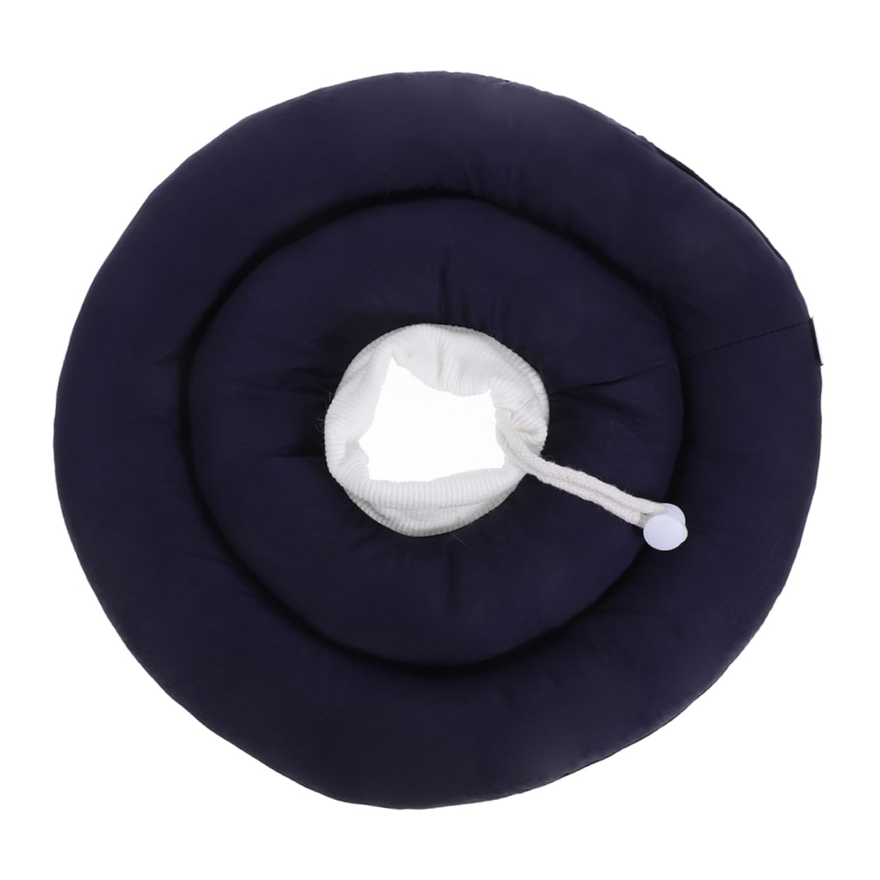 Collier gonflable de récupération chien chat | Collerette tissu ajustable anti-léchage