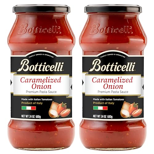 Botticelli Pasta Sauce | 2-Pack | 24 oz each (Caramelized Onion)