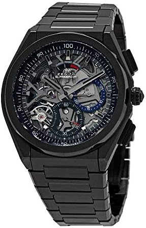 Zenith Defy El Primero 21 Chronograph Automatic Black Skeletal Dial Men&#39;s Watch 49.9000.9004/78.M9000