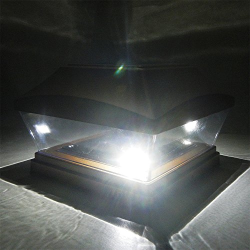 Iglow 1 Pack Copper Outdoor Garden 6 X 6 Solar Smd Led Post Deck Cap Square Fence Light Landscape Pvc Vinyl Wood Bronze #TOP3