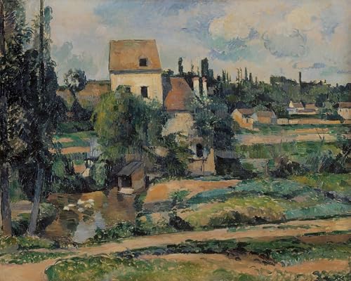 Art Mural le Moulin de la Couleuvre Cézanne Toile Graffiti pour Salon Moderne