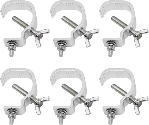 10 ganchos para luces de escenario aleación de aluminio con abrazadera en C de seguridad para trabajos pesados para luz de cabeza móvil DJ Par Lgiht