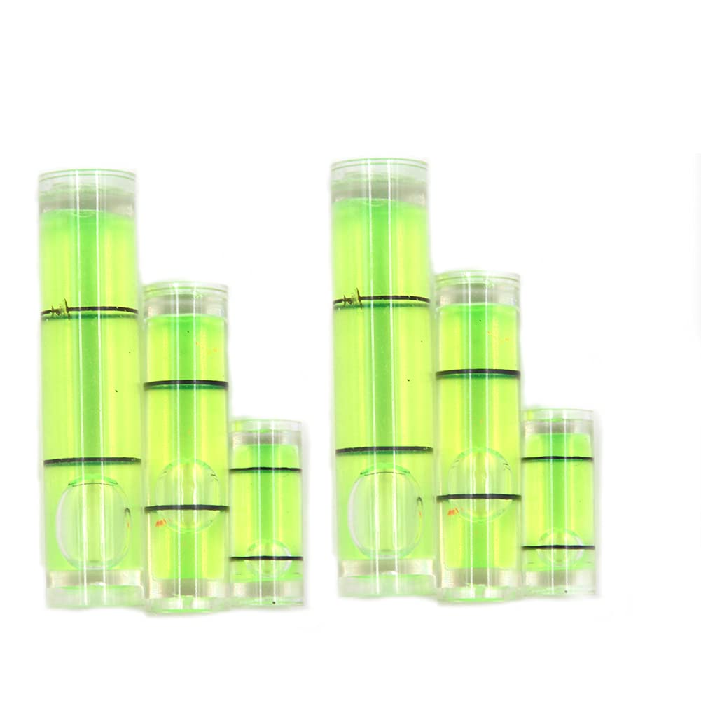 Inclinometer Spirit Bubble Level tube Vial Gradienter 6x15mm, 7x26mm,8x31mm,6 Piece-image-38