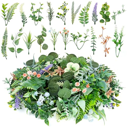 Guirnaldas de flores artificiales con hojas verdes para decorar bodas y ramos de bebé en casa 2